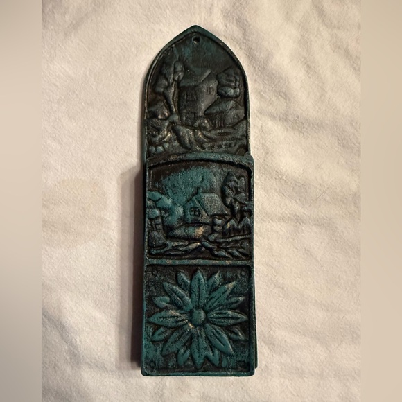 Vintage Cast Iron Match Stick Holder